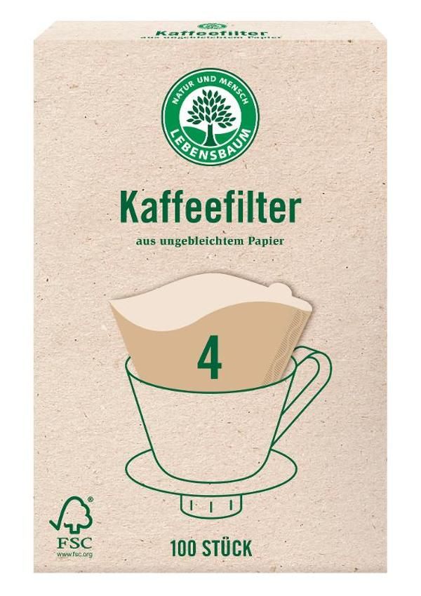 Produktfoto zu Kaffeefilter Gr 4 Papier